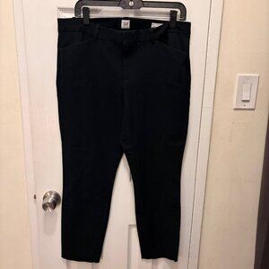 GAP Signature Skinny Ankle Black Pants Size 14